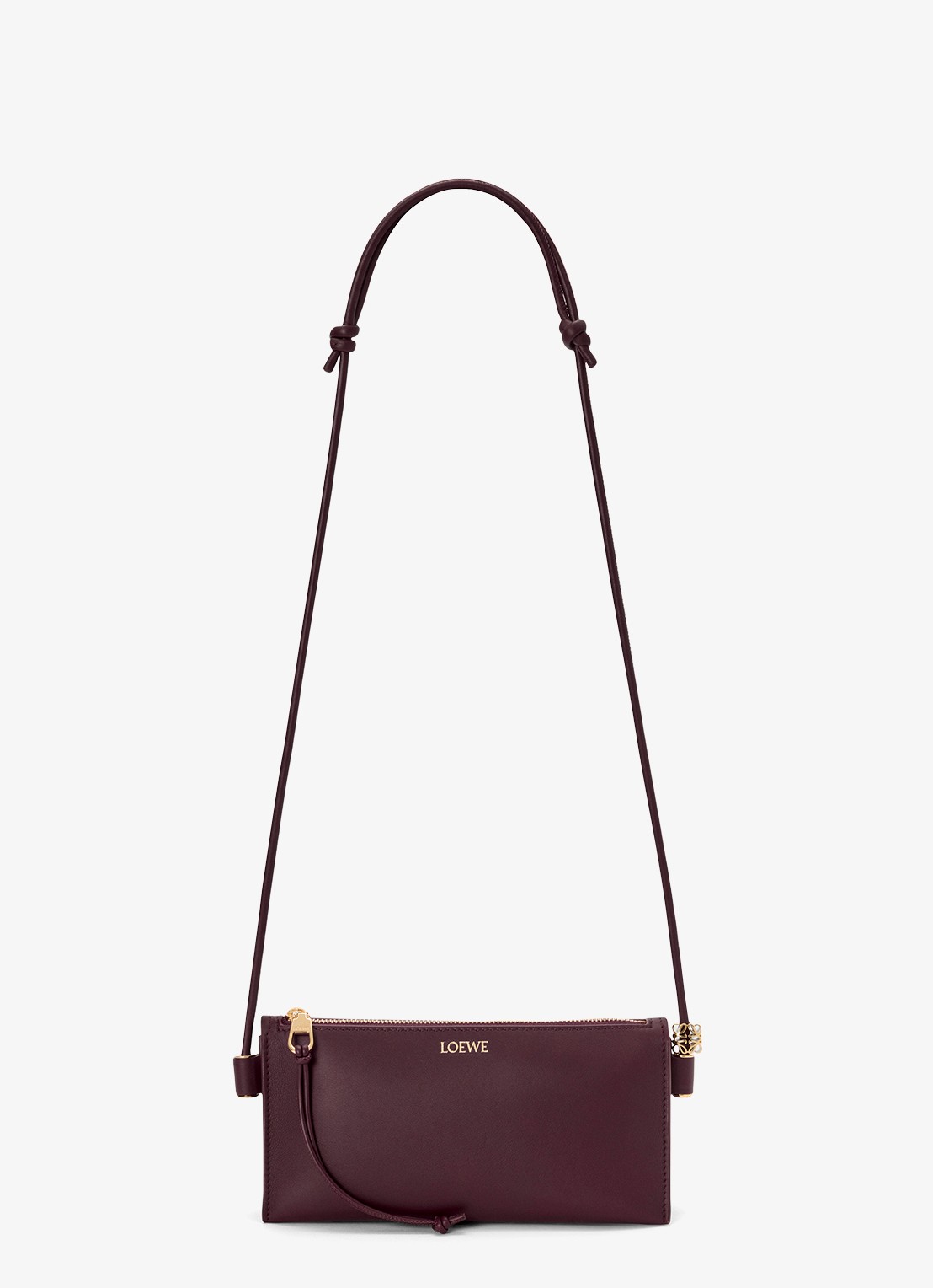 LOEWE Joya crossbodytas van kalfsleer - detail 2 bordeauxrood