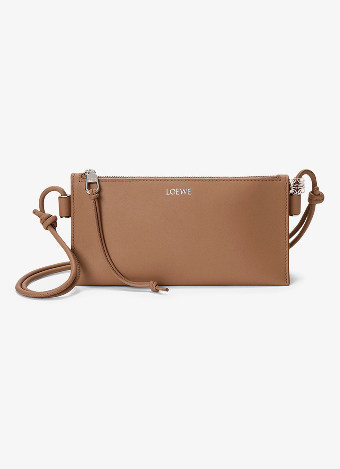 LOEWE Joya crossbodytas van kalfsleer - voorkant 7 camel