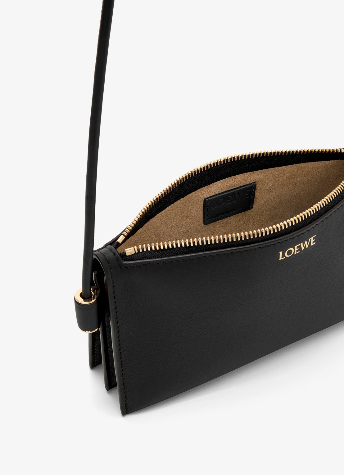LOEWE Joya crossbodytas van kalfsleer - detail 4 zwart