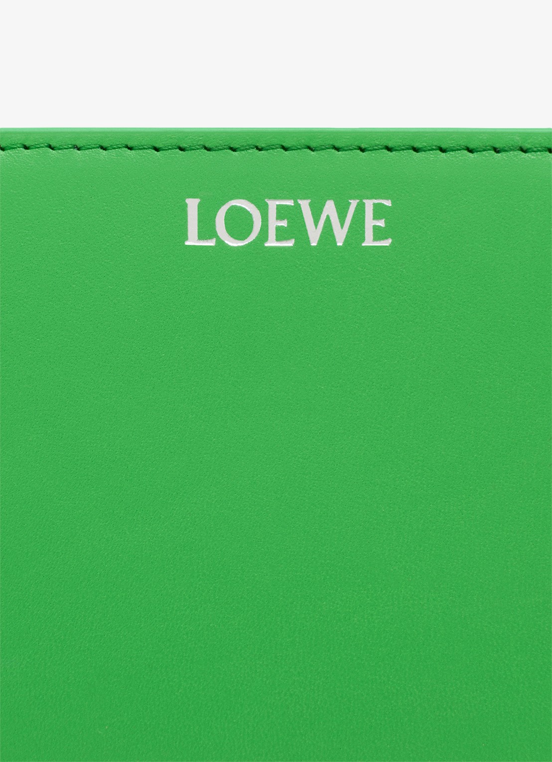 LOEWE Knot Compact portemonnee van kalfsleer - detail 5 groen