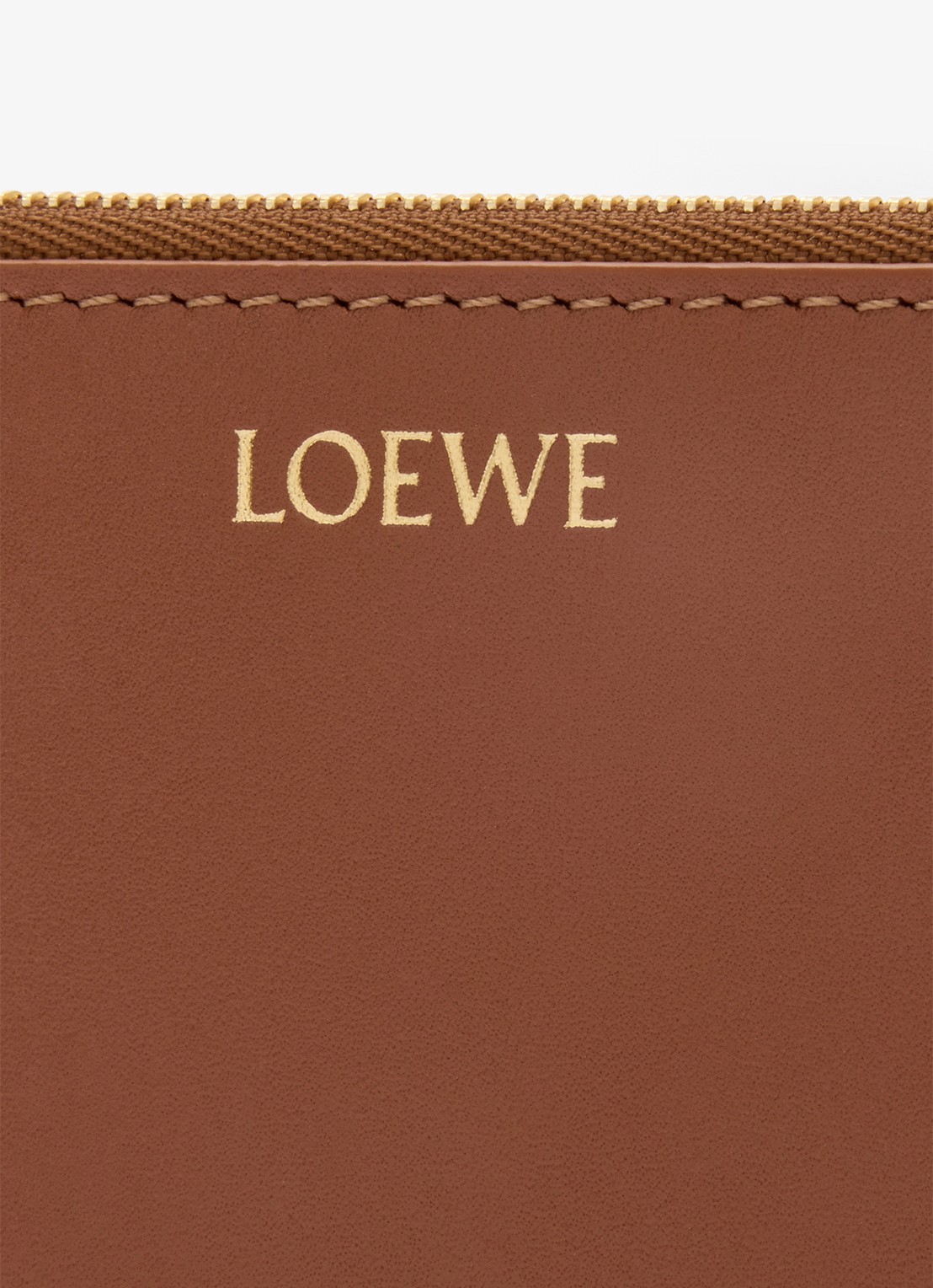 LOEWE Knot pasjeshouder van kalfsleer - detail 2 bruin