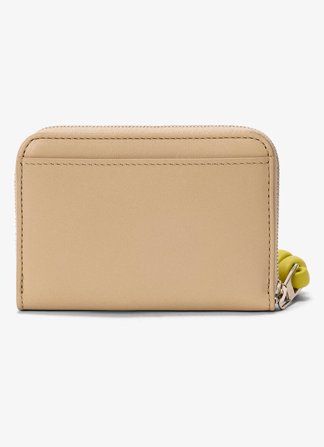 LOEWE Knot portemonnee van kalfsleer - achterkant 4 beige