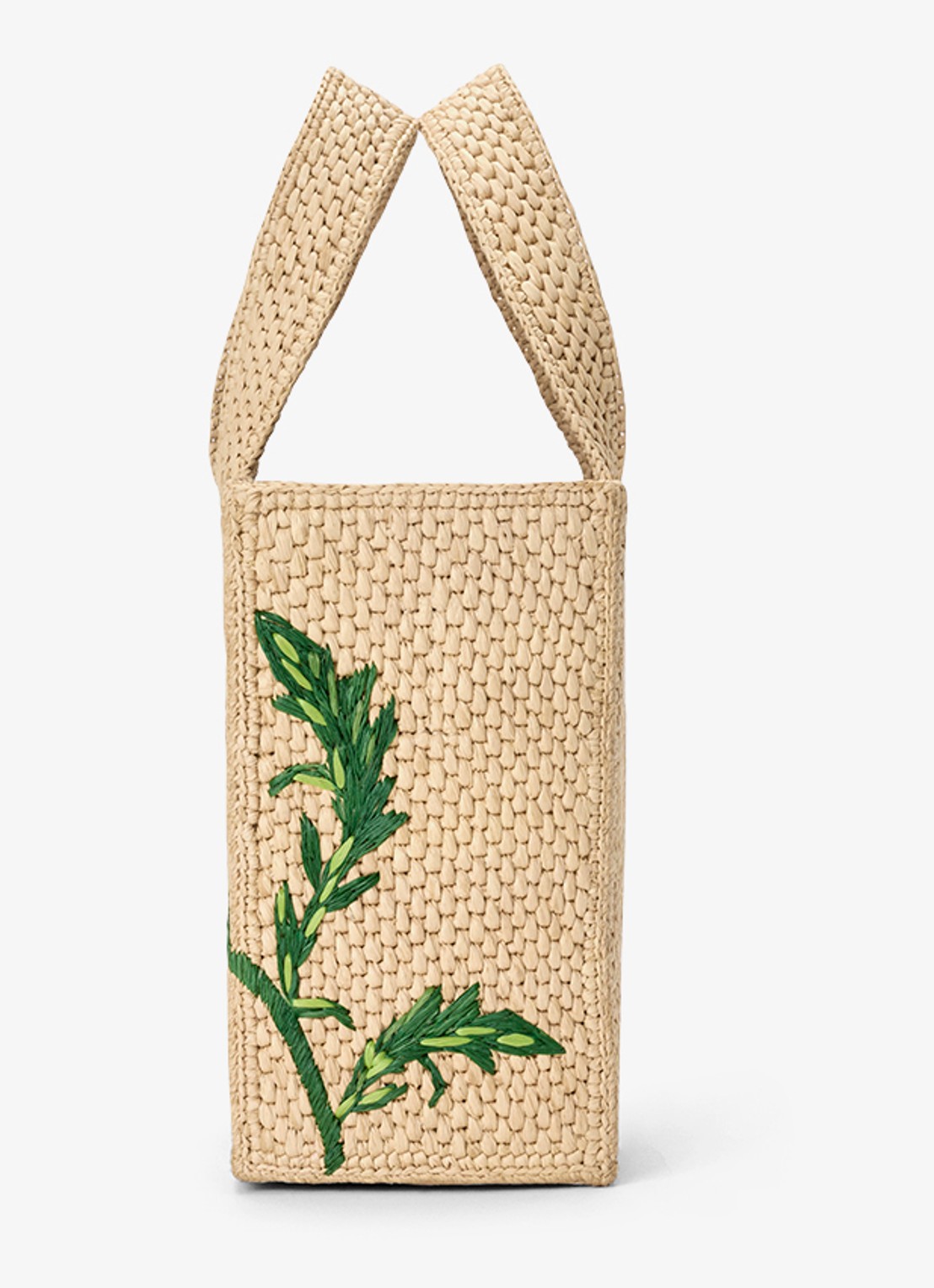 LOEWE Loewe Font Artichoke Small handtas van raffia met logo - detail 3 beige
