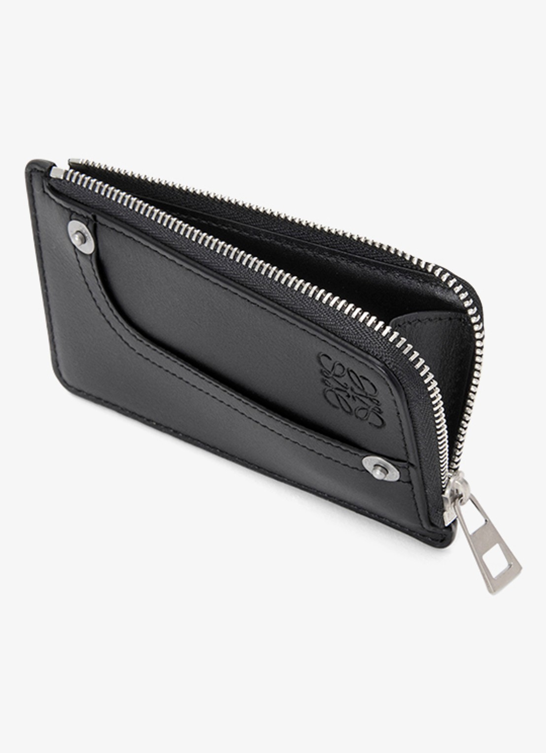 LOEWE Panta portemonnee van kalfsleer - detail zwart