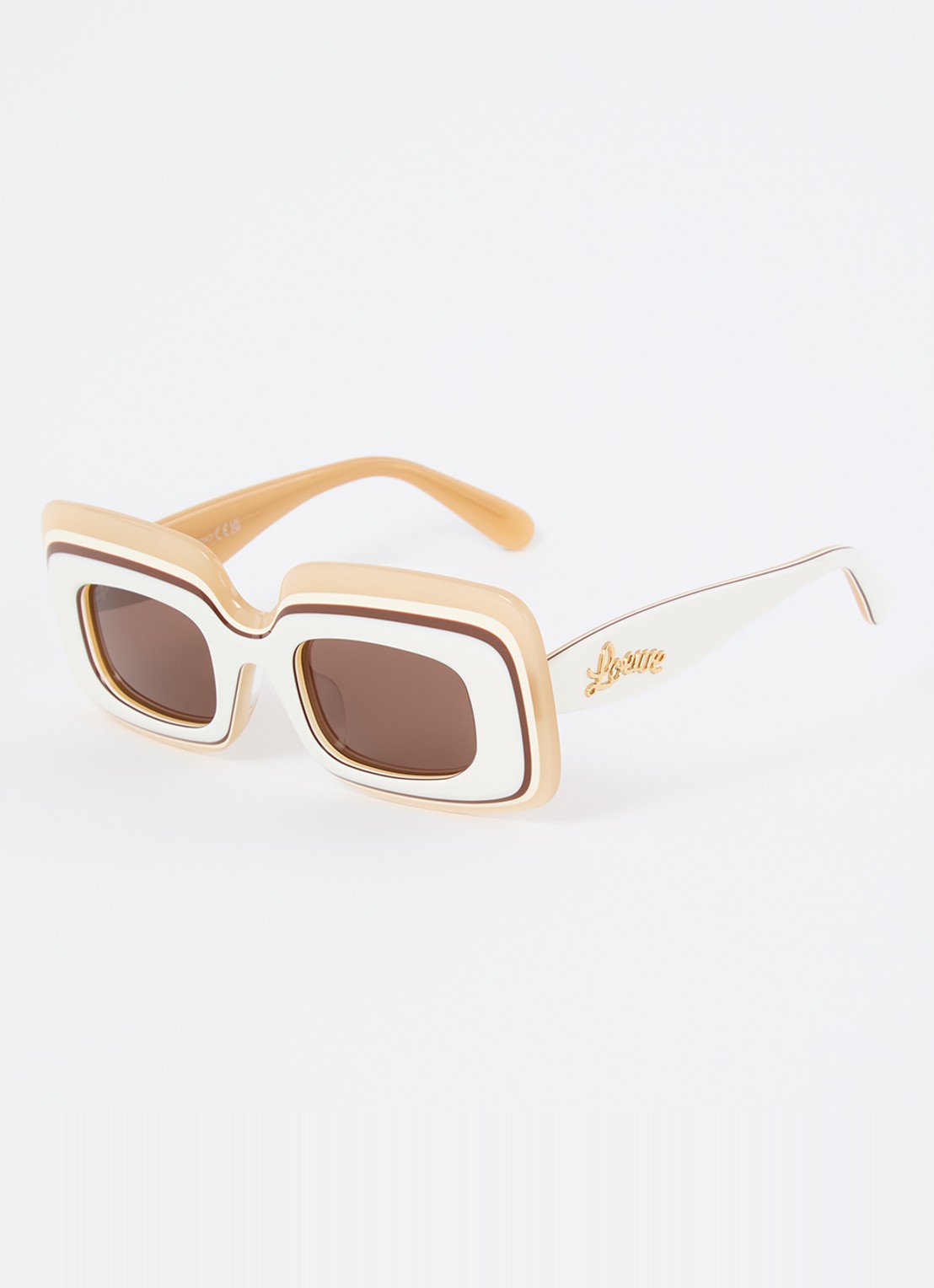 LOEWE Paulas Ibiza zonnebril LW40139U - voorkant beige