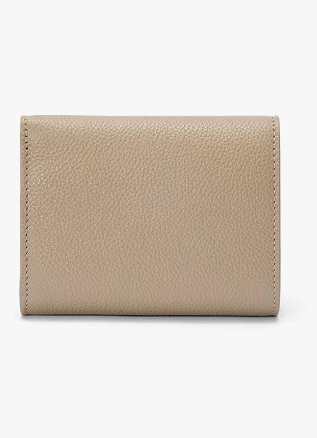 LOEWE Pebble portemonnee van kalfsleer - achterkant 4 zand