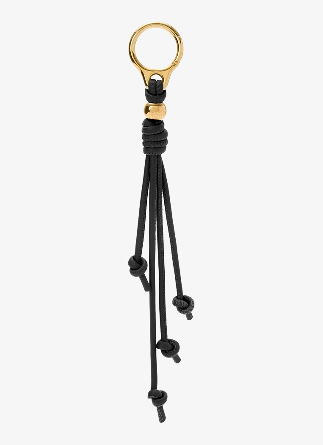 LOEWE Personalisation Tree tasbedel van kalfsleer - voorkant zwart