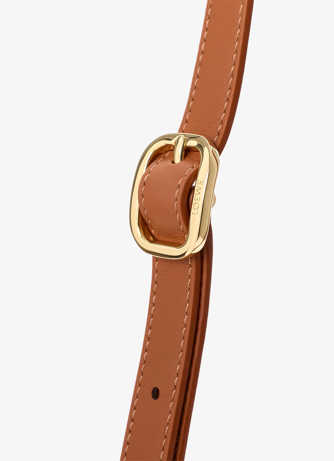 LOEWE Pescador Medium schoudertas van raffia met kalfsleren details - detail 4 beige