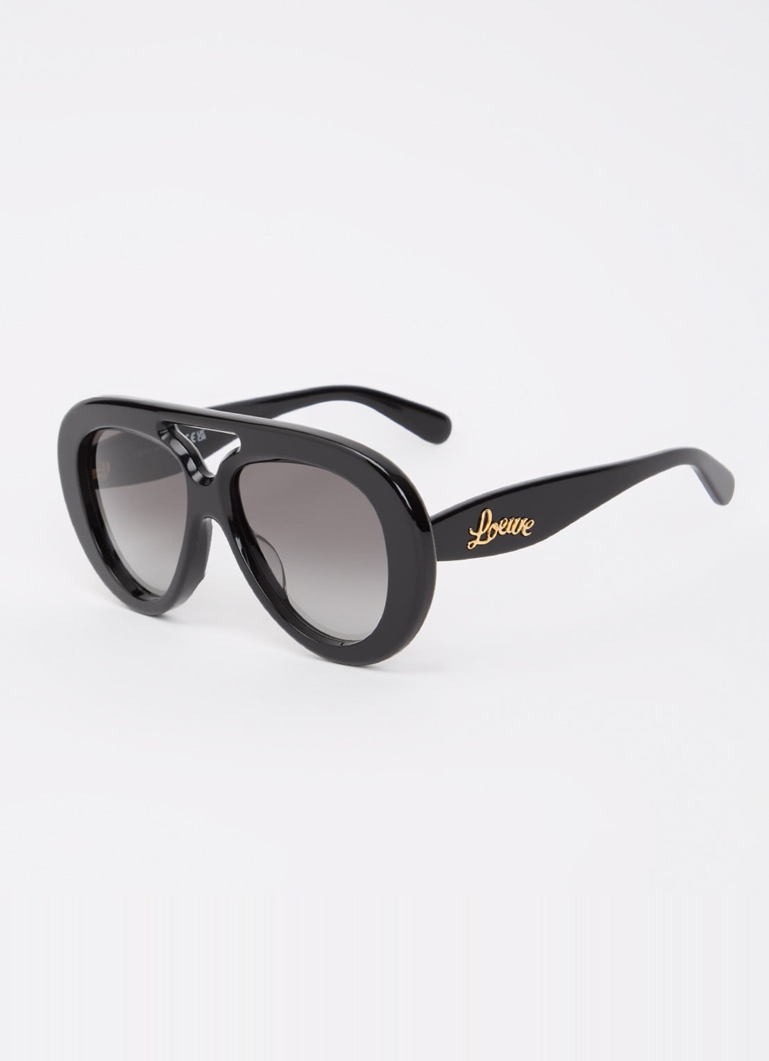 LOEWE Piloten zonnebril LW40144U - voorkant zwart
