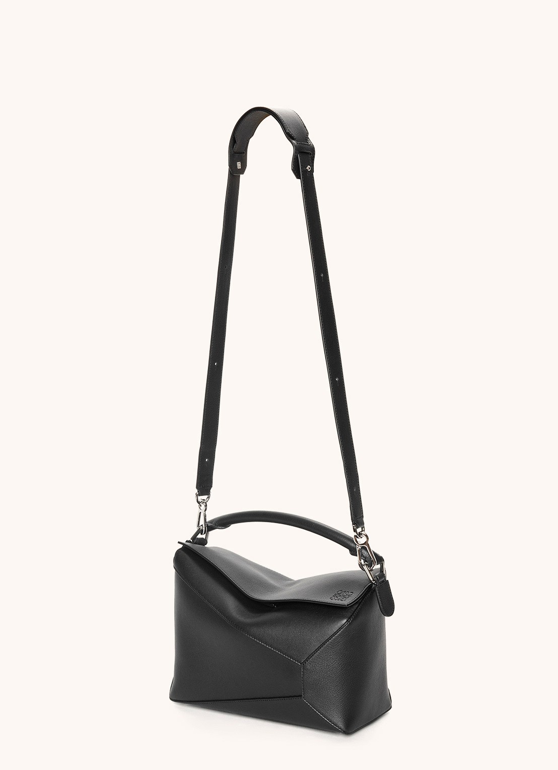 LOEWE Puzzle Edge handtas van kalfsleer - detail 2 zwart
