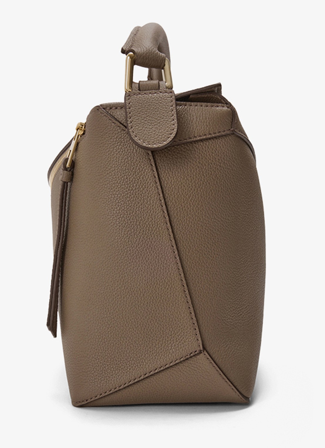 LOEWE Puzzle Edge Medium handtas van kalfsleer - detail 4 taupe