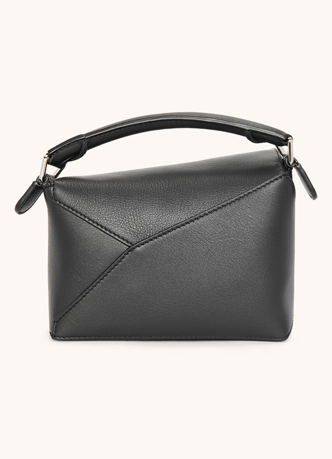 LOEWE Puzzle Edge Mini handtas van kalfsleer - detail 3 zwart