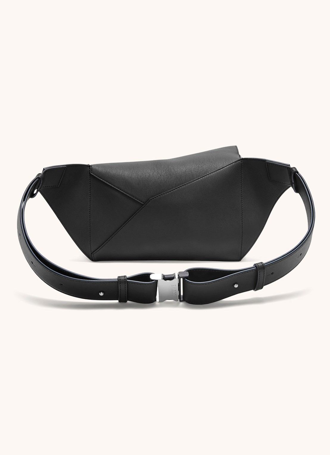 LOEWE Puzzle Edge Small crossbodytas van kalfsleer - achterkant 6 zwart