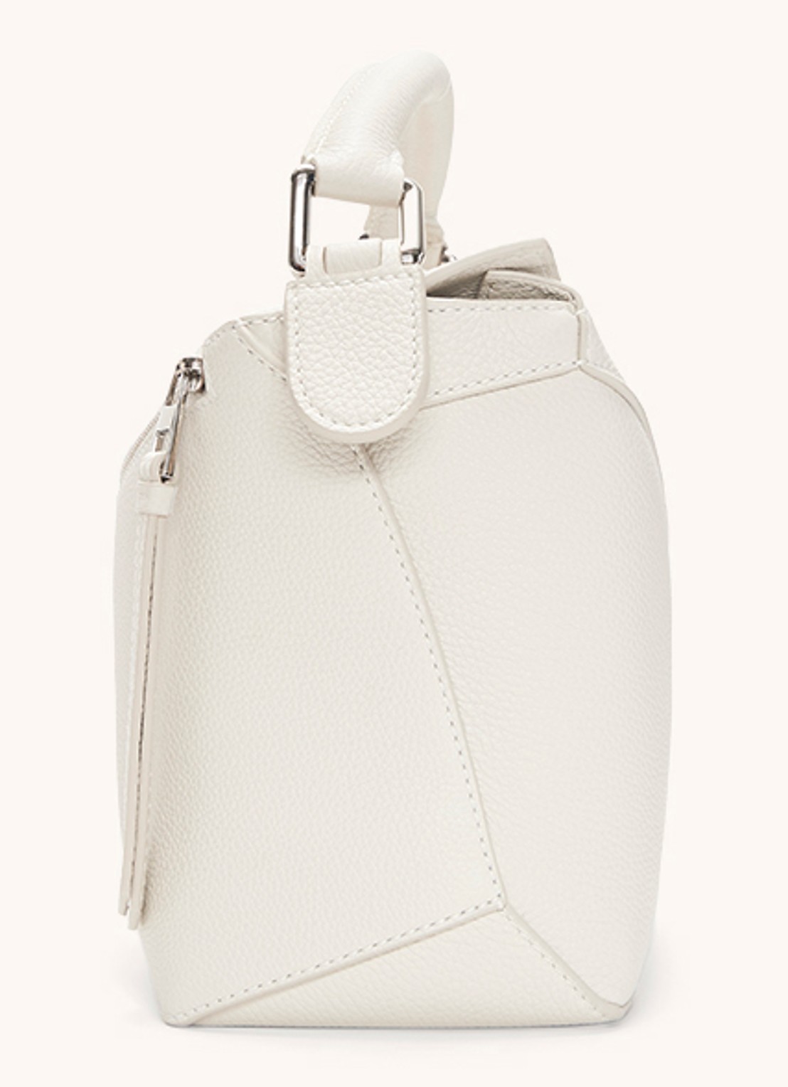 LOEWE Puzzle Edge Small handtas van kalfsleer - achterkant 3 wit