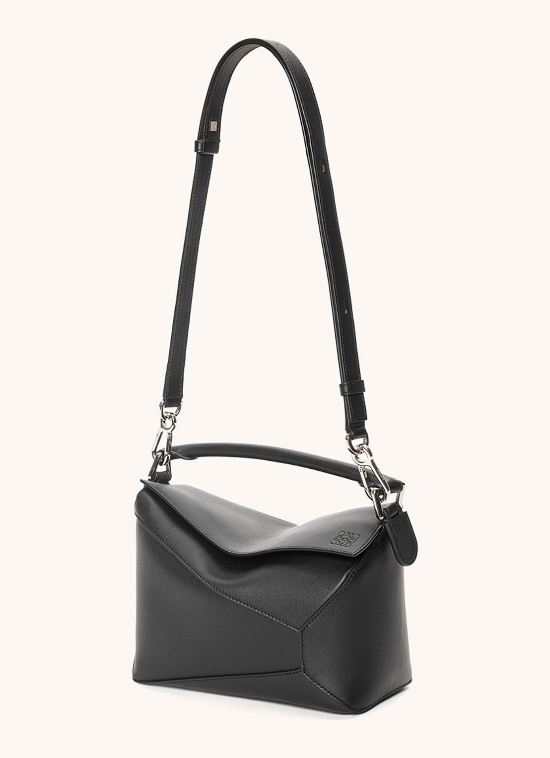 LOEWE Puzzle Edge Small handtas van kalfsleer - detail 5 zwart