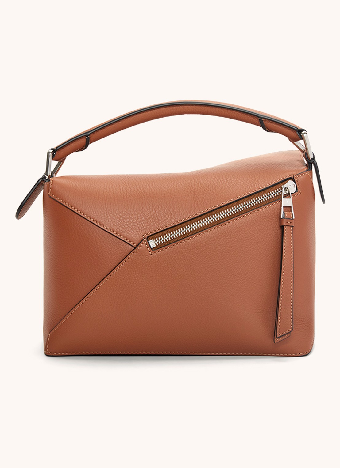 LOEWE Puzzle Edge Small handtas van kalfsleer - detail 4 lichtbruin
