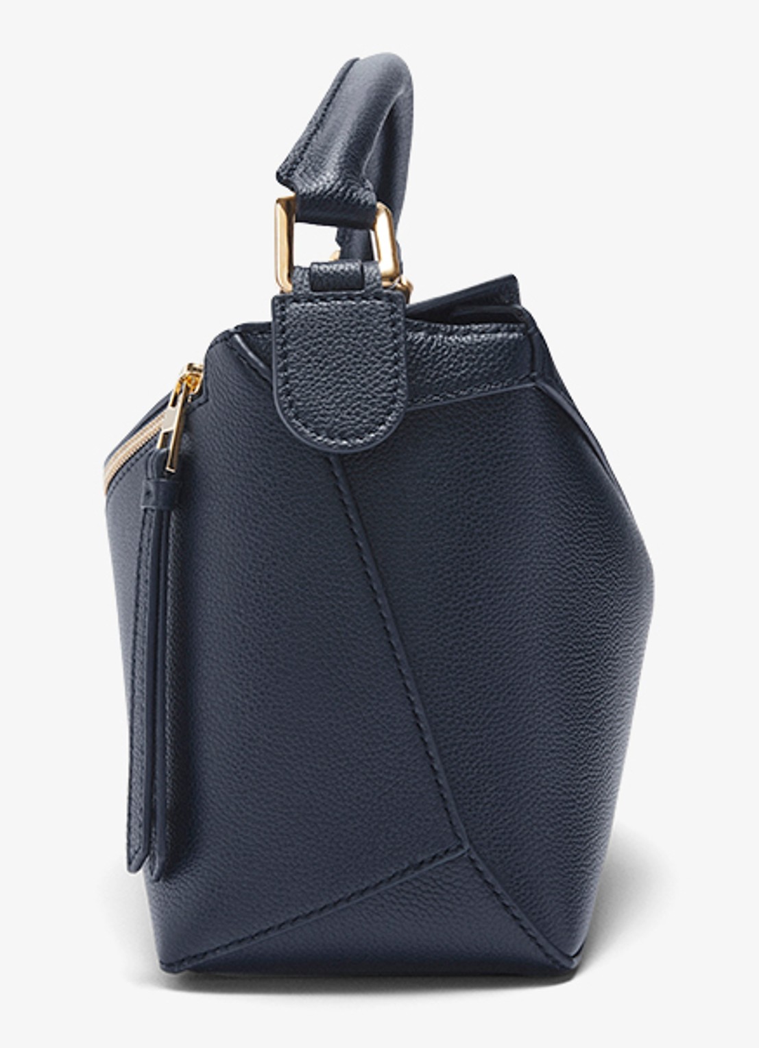 LOEWE Puzzle Edge Small handtas van kalfsleer - detail 4 donkerblauw