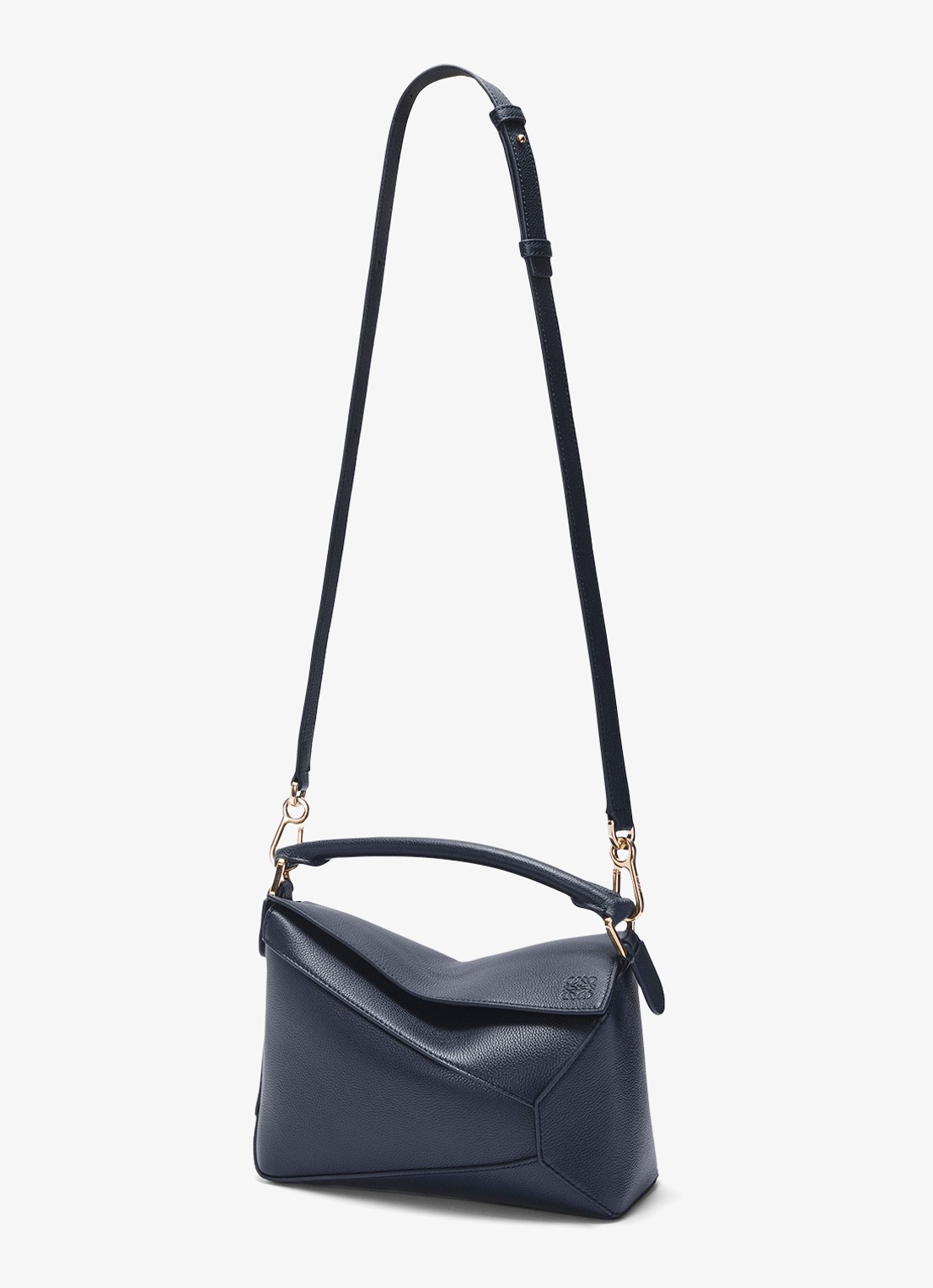 LOEWE Puzzle Edge Small handtas van kalfsleer - detail 6 donkerblauw