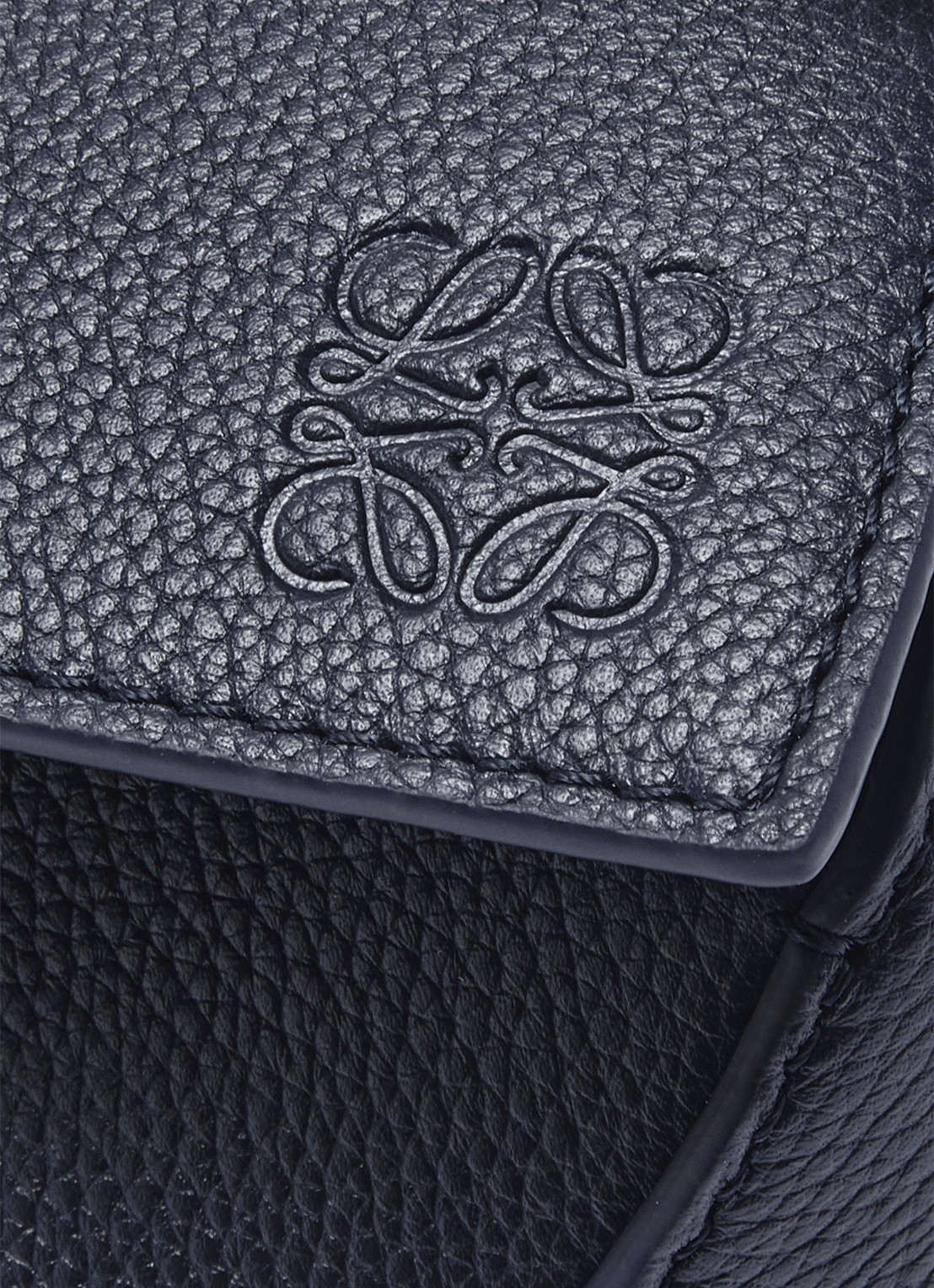 LOEWE Puzzle Edge Small handtas van kalfsleer - detail 8 donkerblauw