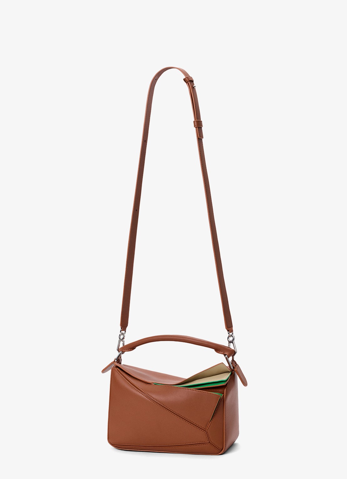 LOEWE Puzzle Layers Small handtas van kalfsleer - detail 6 bruin