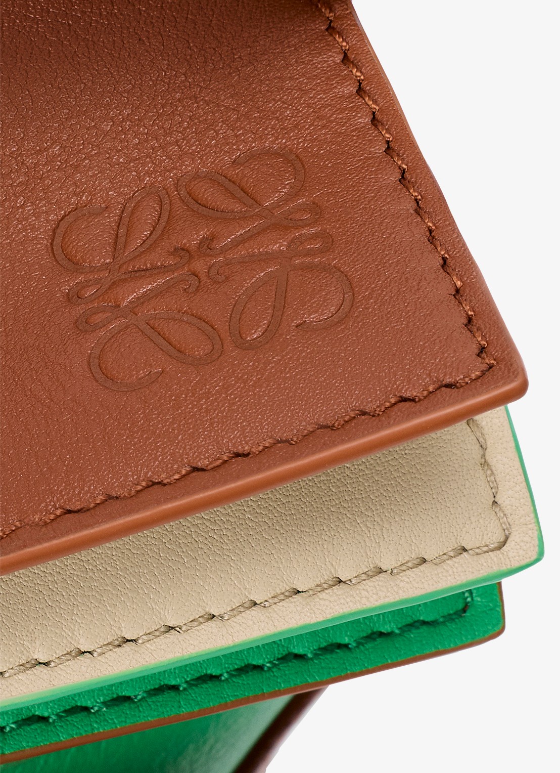 LOEWE Puzzle Layers Small handtas van kalfsleer - detail 8 bruin