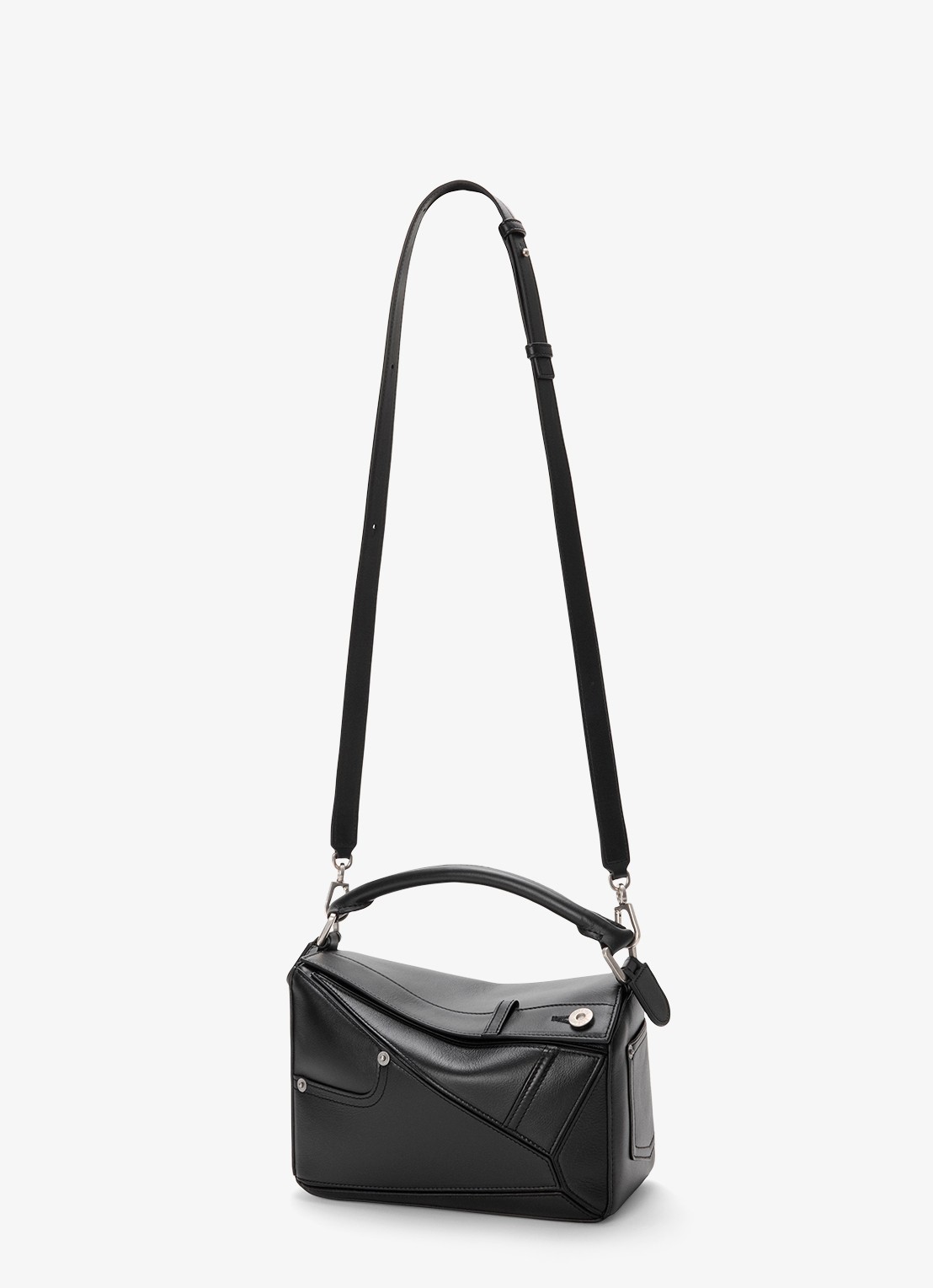 LOEWE Puzzle Panta S handtas van kalfsleer - detail 6 zwart