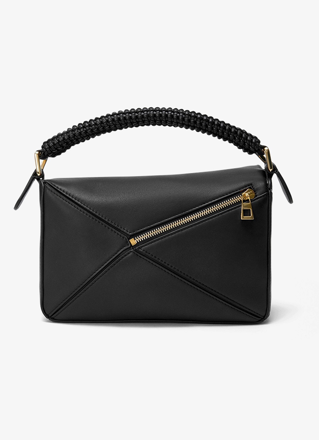 LOEWE Puzzle Small handtas van kalfsleer - achterkant 8 zwart
