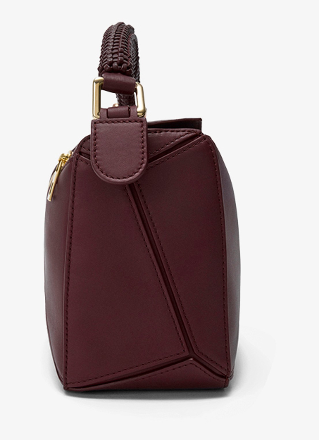 LOEWE Puzzle Small handtas van kalfsleer - detail 4 bordeauxrood