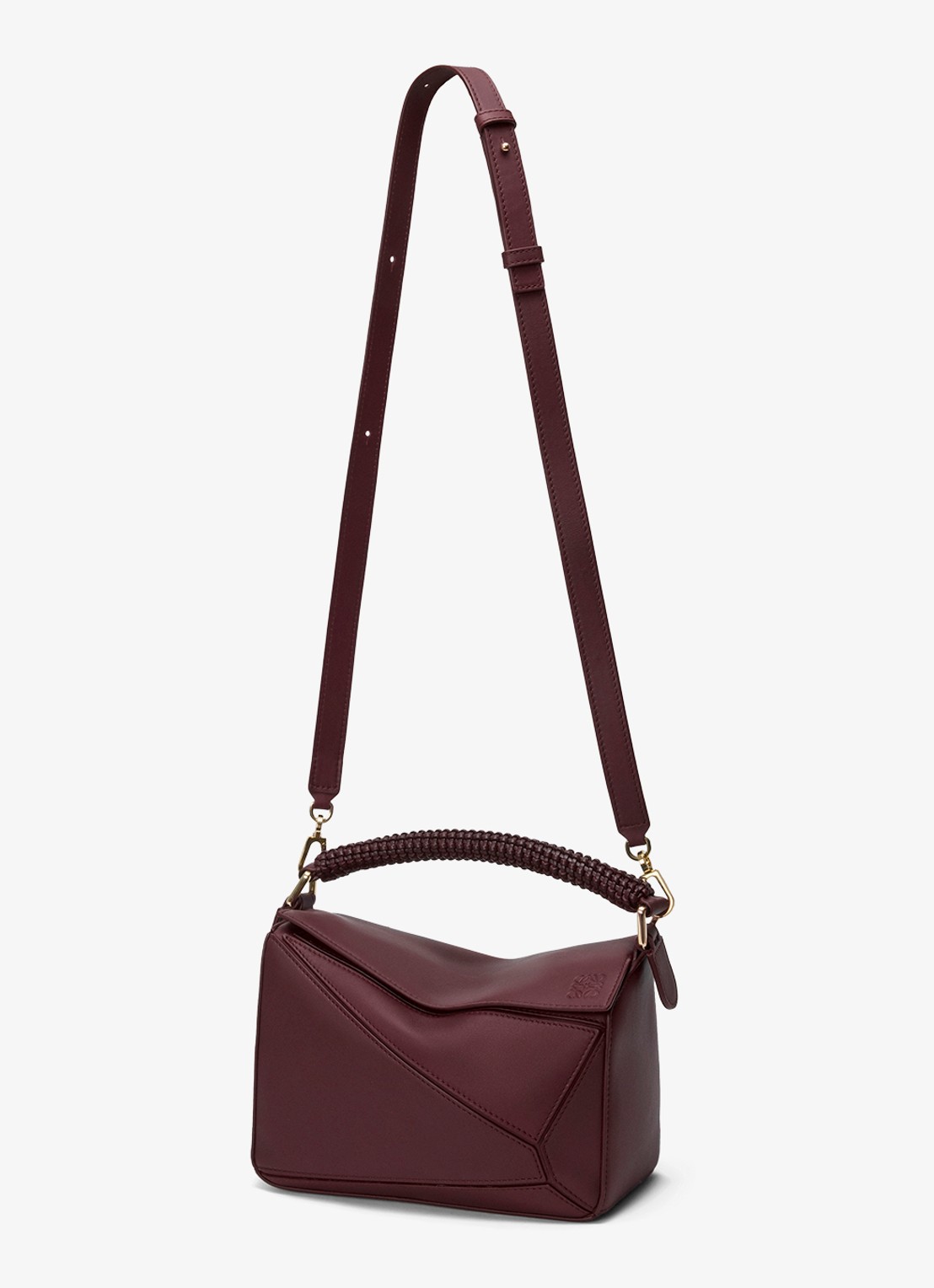 LOEWE Puzzle Small handtas van kalfsleer - detail 6 bordeauxrood
