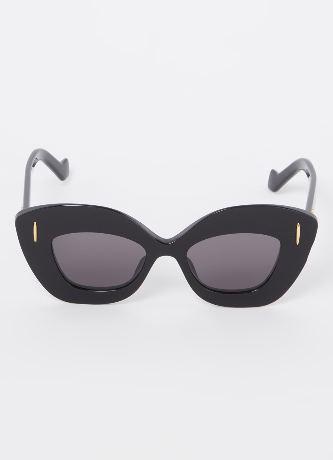 LOEWE Retro Screen zonnebril LW40127I - detail zwart