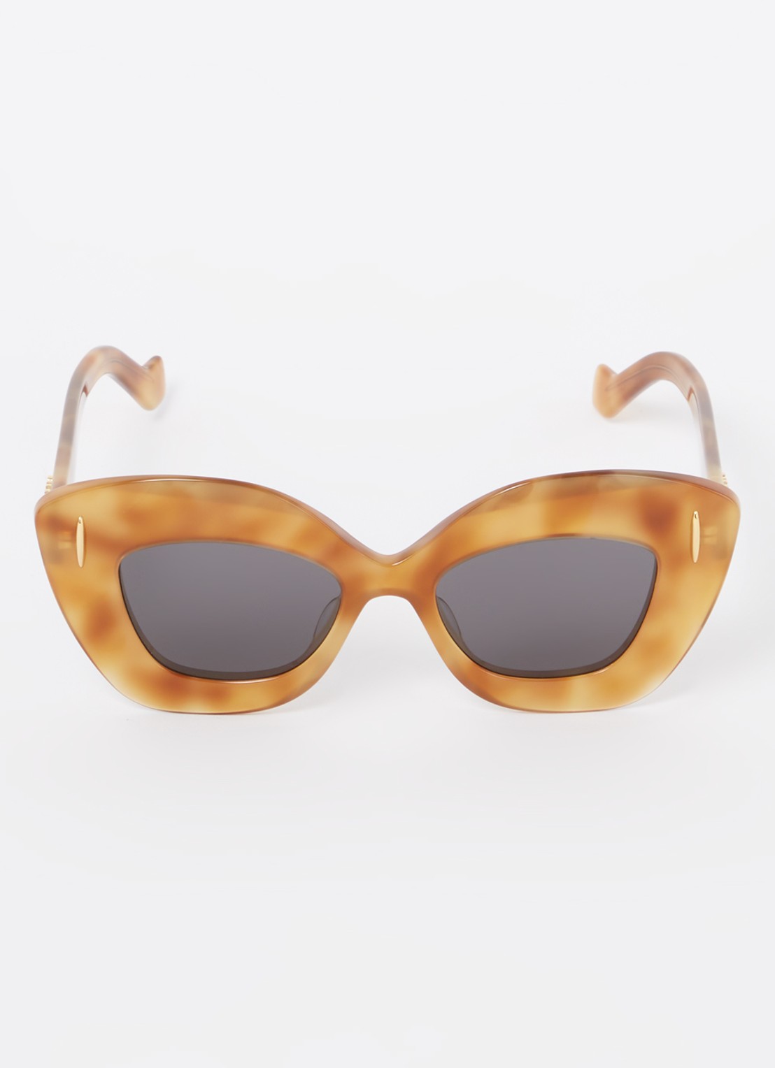 LOEWE Retro Screen zonnebril LW40127I - detail 3 camel