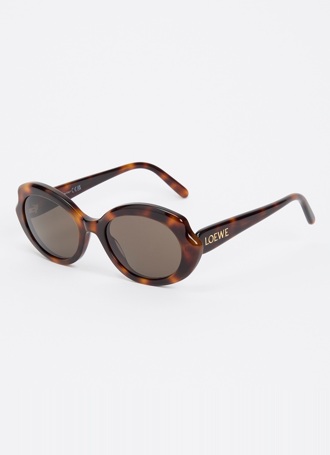 LOEWE Retro zonnebril LW40147I - voorkant 4 bruin
