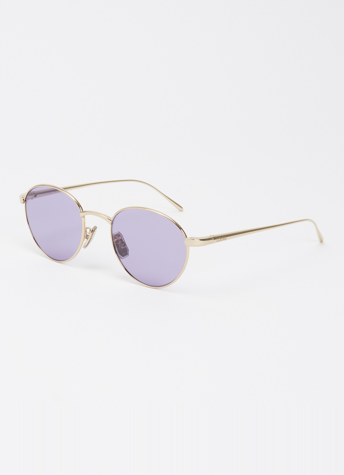 LOEWE Retro zonnebril LW40152U  - voorkant 4 goud