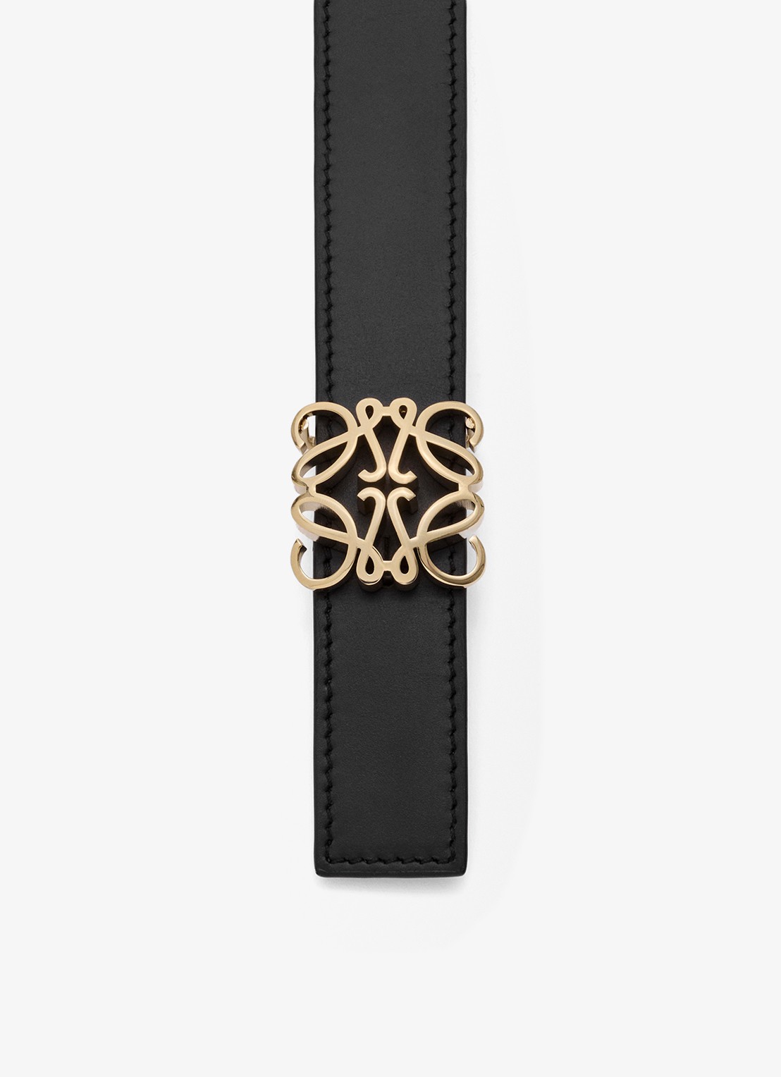 LOEWE Reversible riem van kalfsleer - detail zwart
