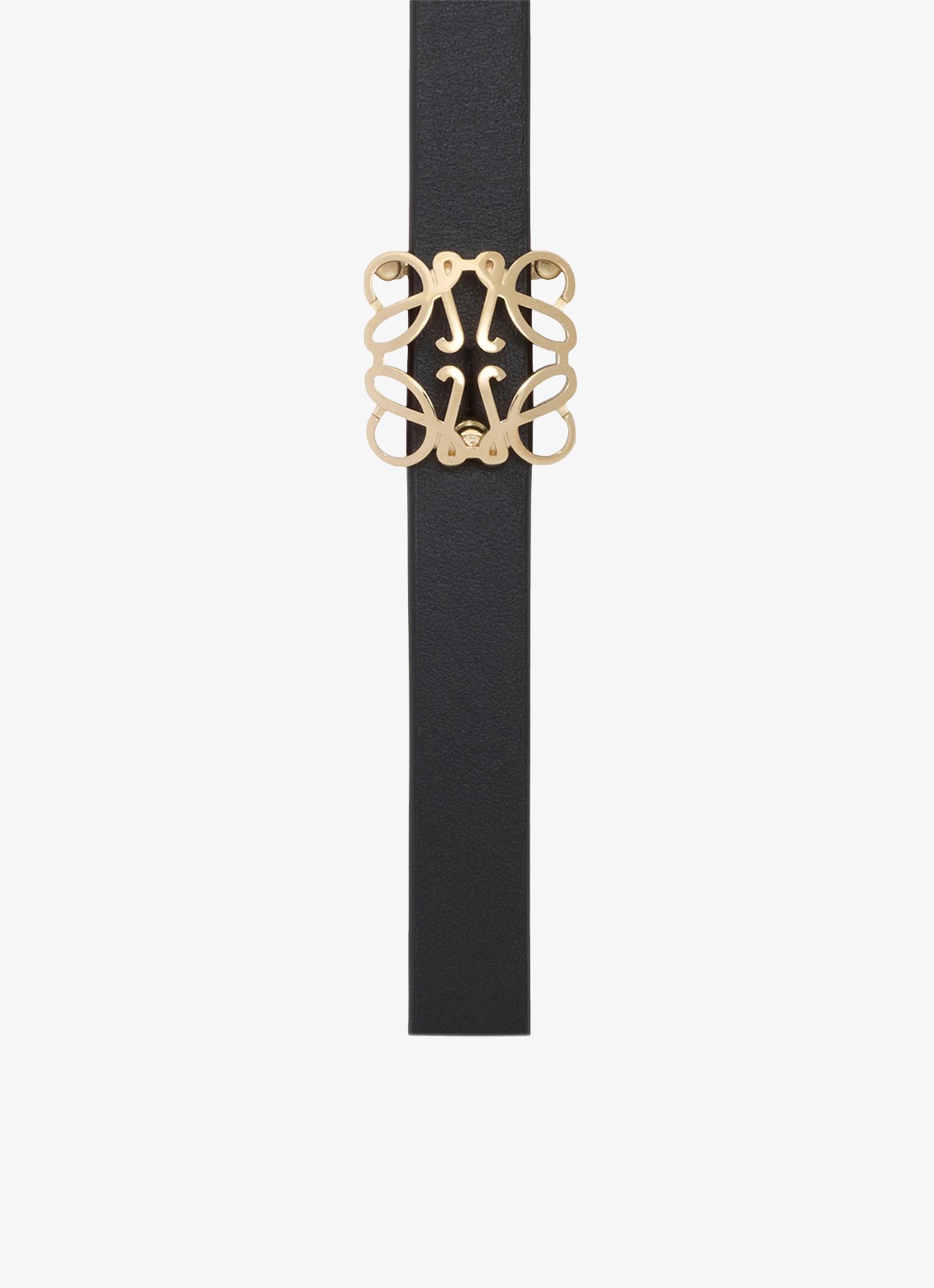 LOEWE Reversible riem van kalfsleer - detail zwart