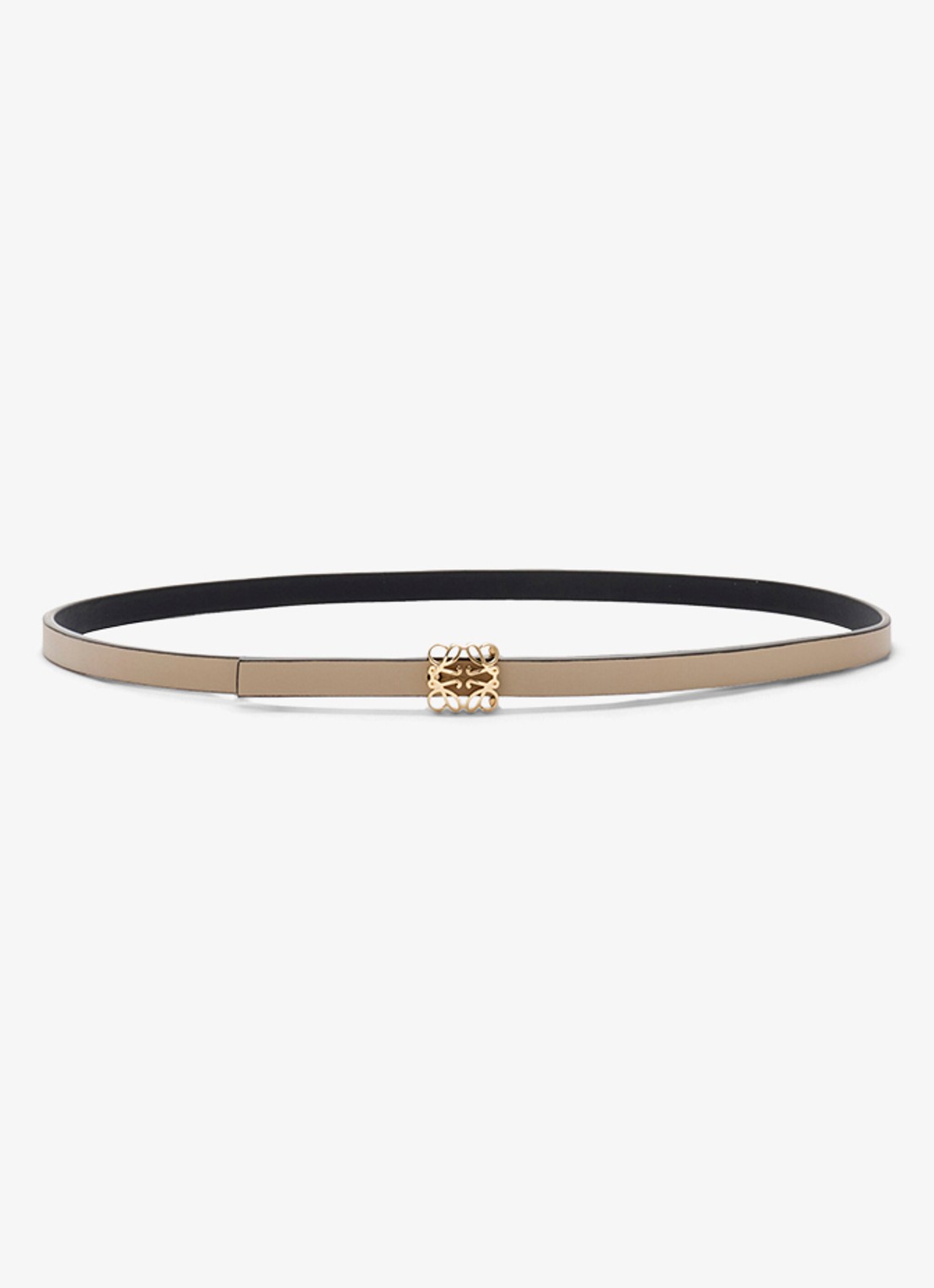 LOEWE Reversible riem van kalfsleer - voorkant 4 zwart