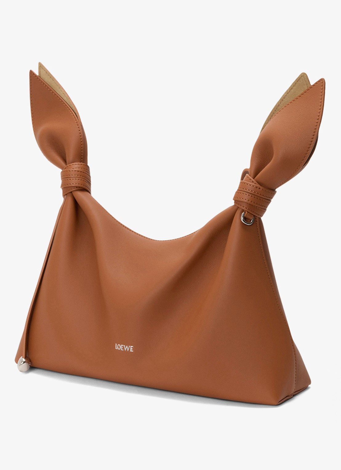 LOEWE Scarf Medium schoudertas van kalfsleer  - voorkant 2 bruin