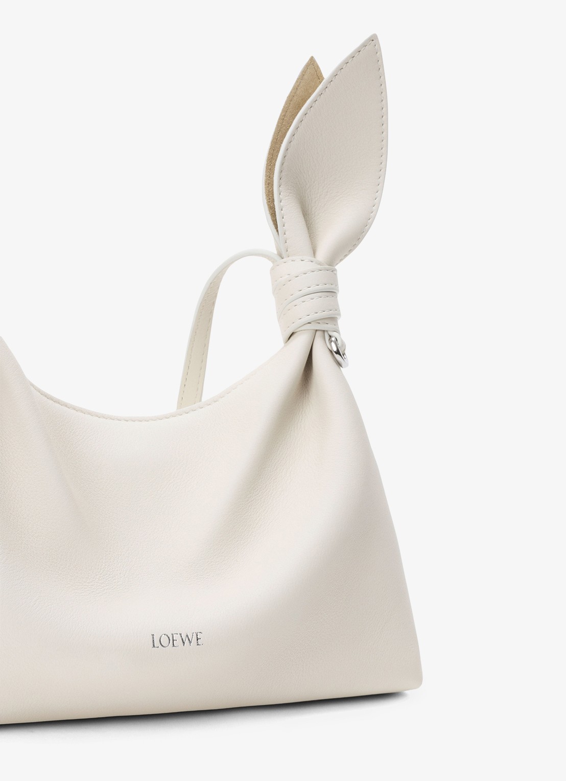 LOEWE Scarf Mini schoudertas van kalfsleer  - detail 6 wit