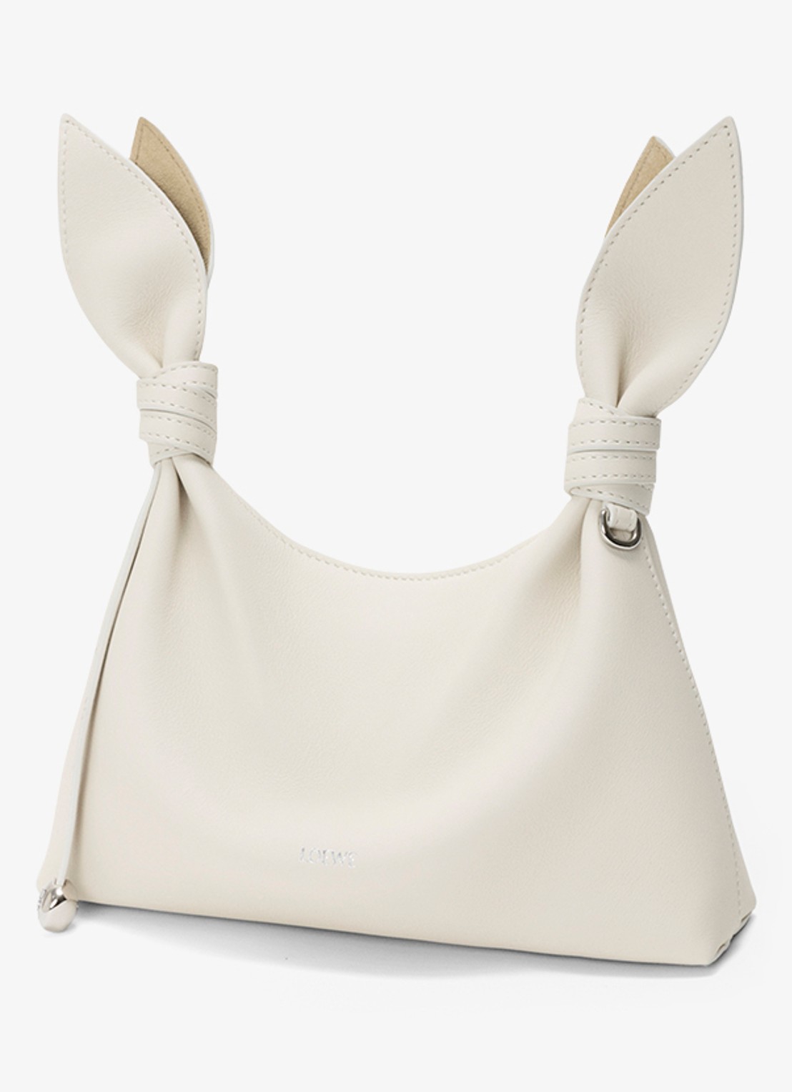 LOEWE Scarf Mini schoudertas van kalfsleer  - voorkant 8 wit
