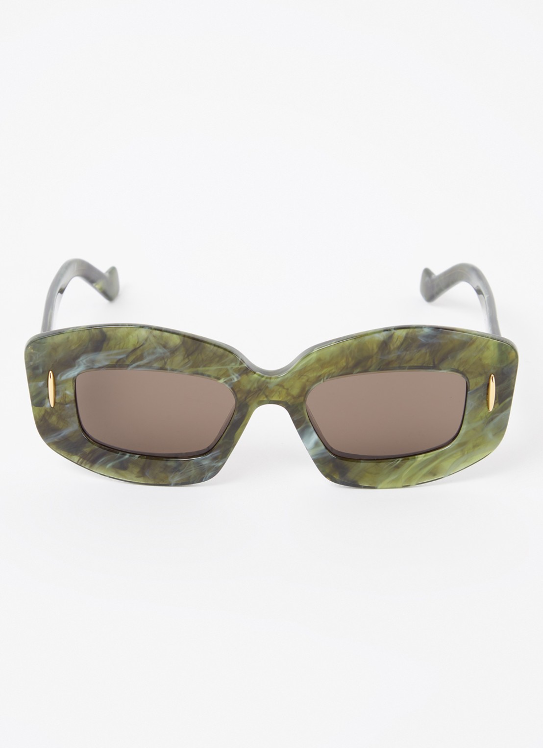 LOEWE Screen zonnebril LW40114I - detail 3 donkergroen
