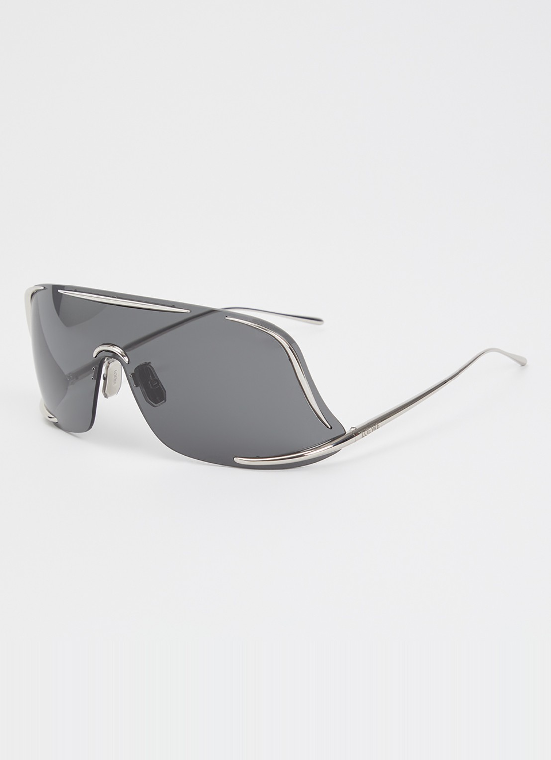 LOEWE Shield zonnebril LW40193U - voorkant 4 zilver