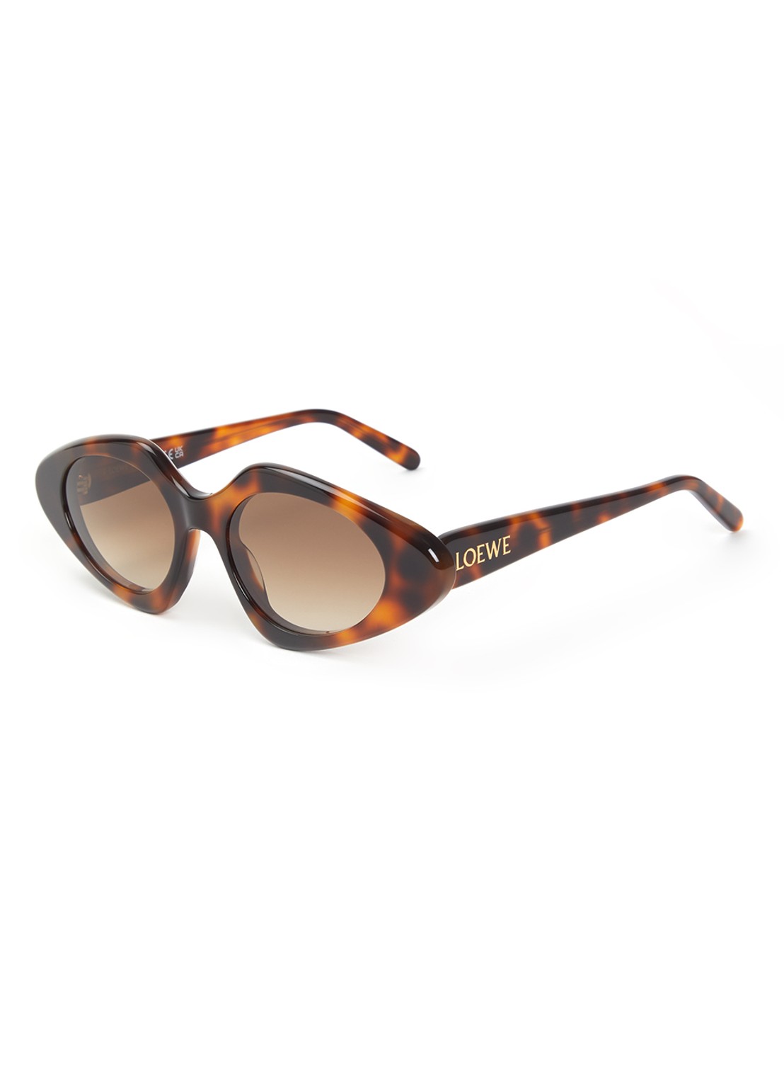 LOEWE Slim zonnebril Lw40185I - voorkant 4 bruin