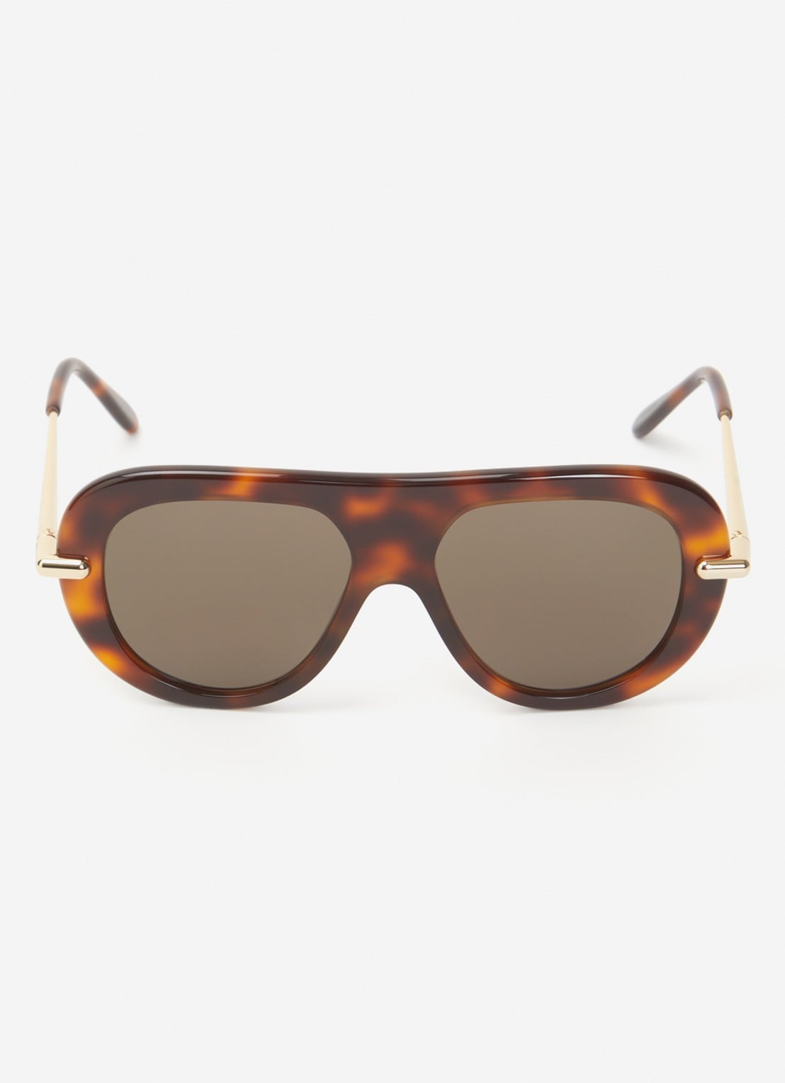 LOEWE Slim zonnebril LW40186I - detail bruin