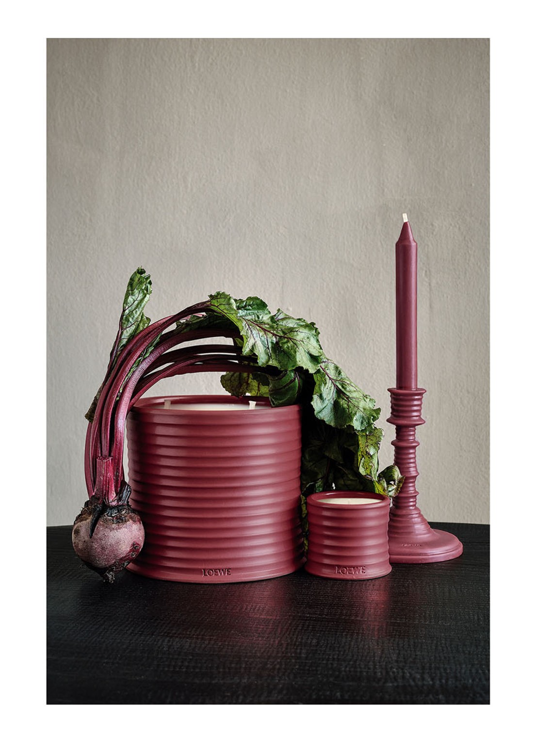 LOEWE Small Beetroot Candle - geurkaars 170 gram  - detail 5 undefined