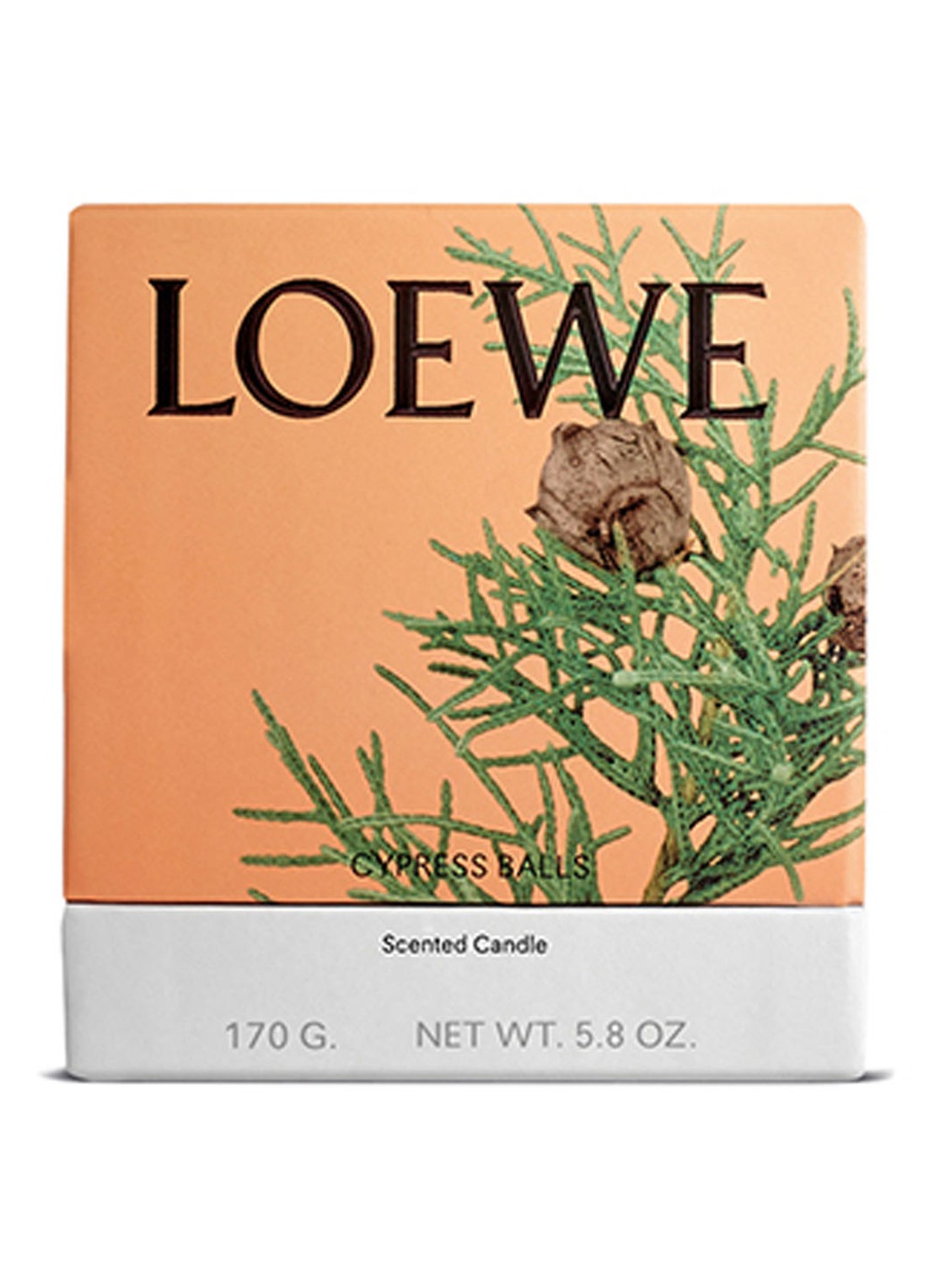 LOEWE Small Cypress Balls Candle - geurkaars 170 gram - voorkant 2 undefined