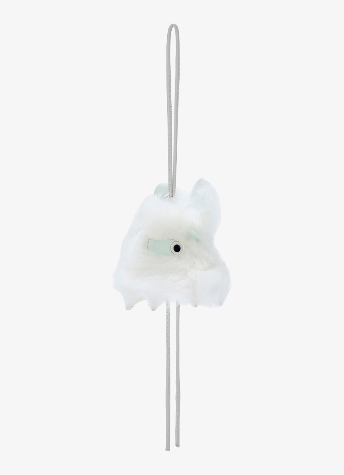 LOEWE Snow Bunny tasbedel van lamsleer - voorkant wit