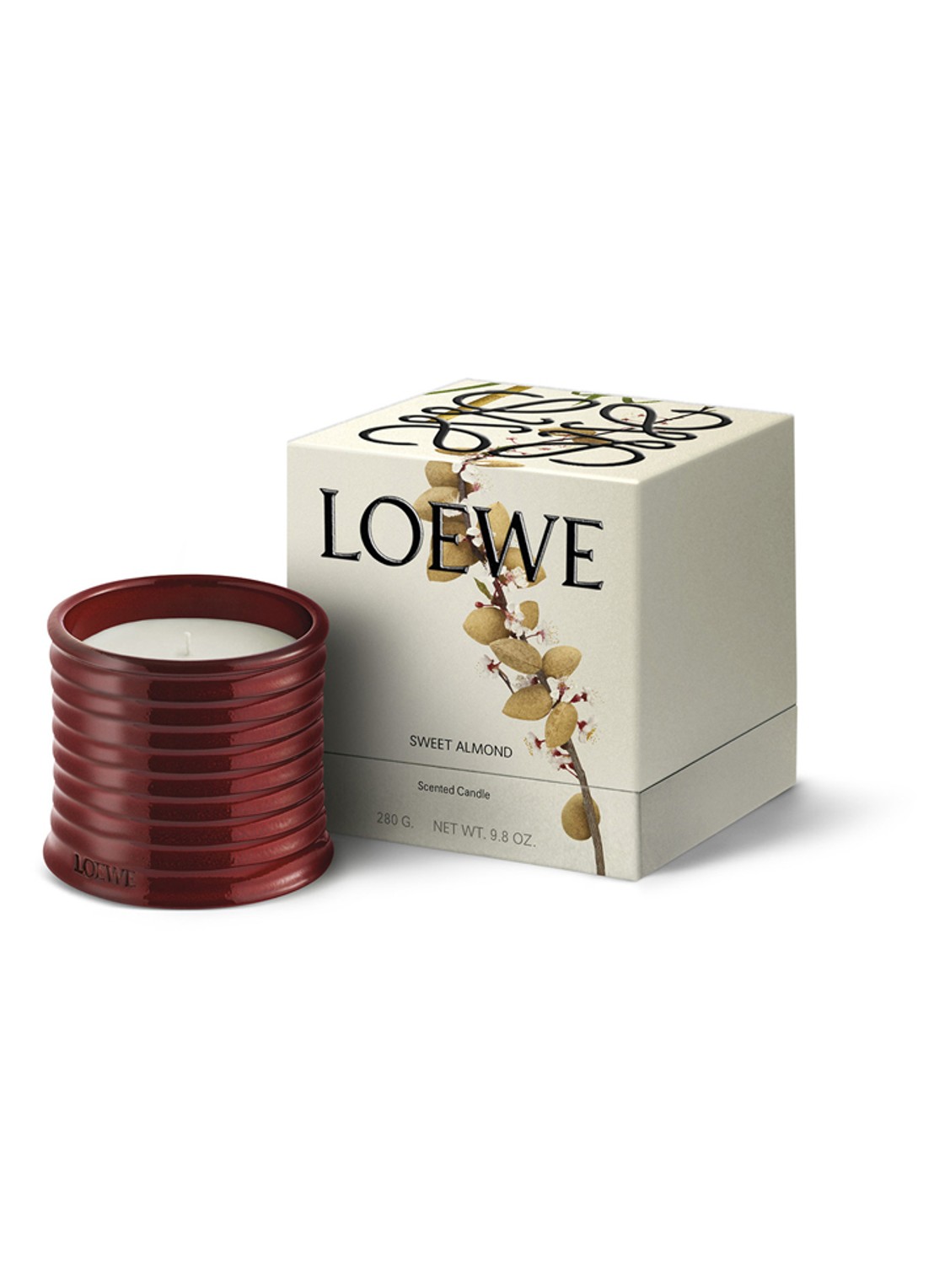 LOEWE Sweet Almond Scented Candle - geurkaars 320 gram - voorkant 2 undefined