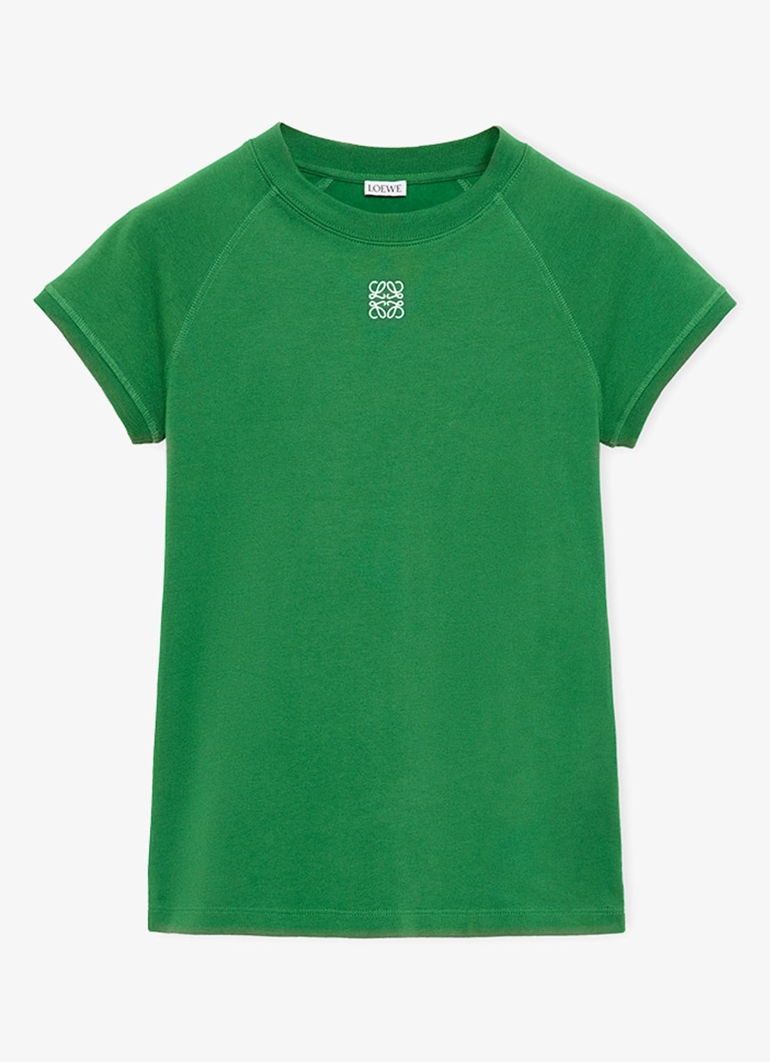 LOEWE T-shirt met logo - voorkant groen