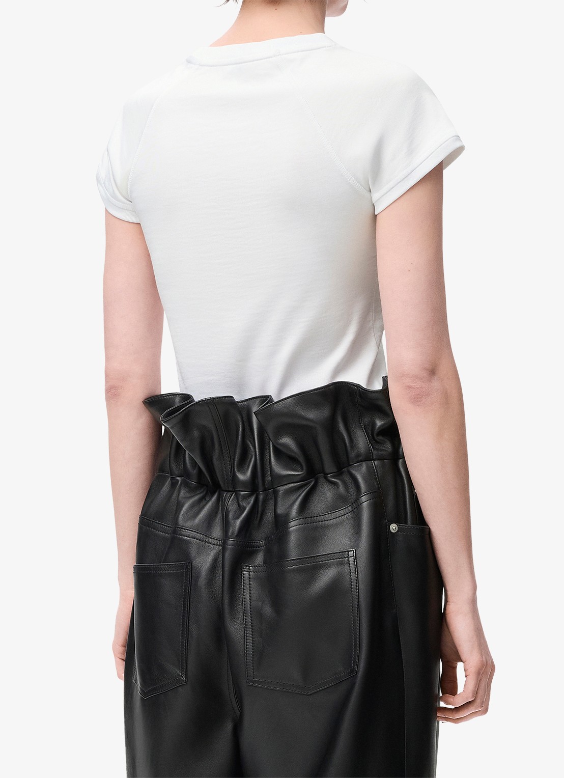 LOEWE T-shirt met logoborduring - achterkant 4 wit