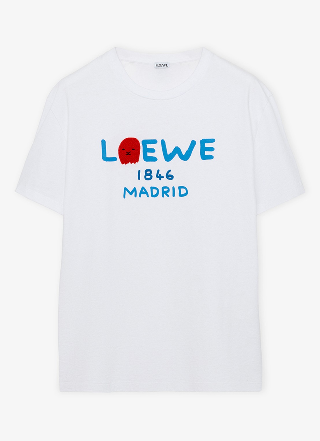 LOEWE T-shirt met logoprint - voorkant 7 wit